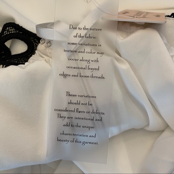 Nanette Lepore White One Shoulder Black Lace Dress - Picture 10 of 11